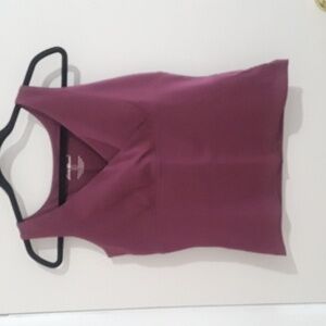 Eddie Bauer Wrap Tank, S, Dark Berry/Eggplant Purple, Not Pink
